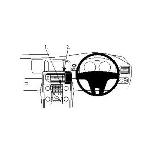 ClicOn No Holes Center Dash Mount for Volvo S60 (2011-2018) & V60 (2011-2018) - Universal Phone Holder for Safe Driving & GPS Navigation