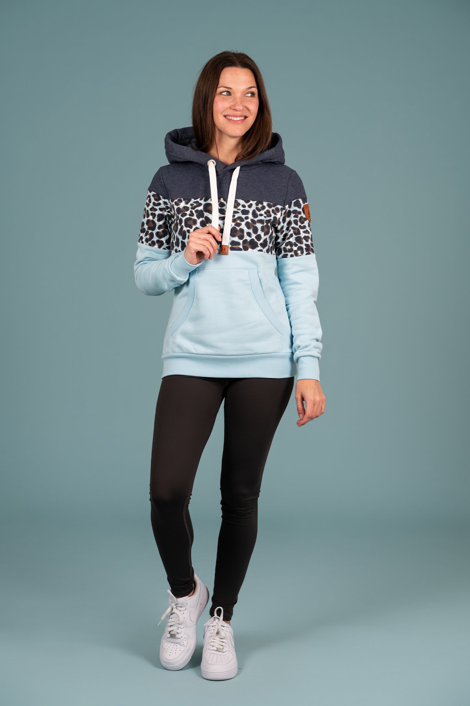 Lucia Navy Mix Hoodie - Stylish Unisex Pullover Sweatshirt for Men & Women | Perfect for Casual Wear, Gym, and Outdoor Activities
