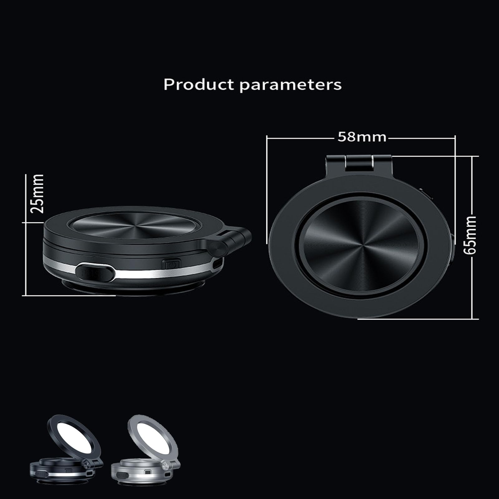 Electric Vacuum Magnetic Car Phone Mount - 360° Rotating & 270° Folding Smartphone Holder with Strong Suction Cup for Safe Driving | Perfect for GPS Navigation & Hands-Free Calls (Silver)