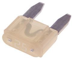 Littelfuse 0297025.WXNV 25A 32V Fast Acting Blade Fuse - Automotive, Marine, and Power Equipment Protection