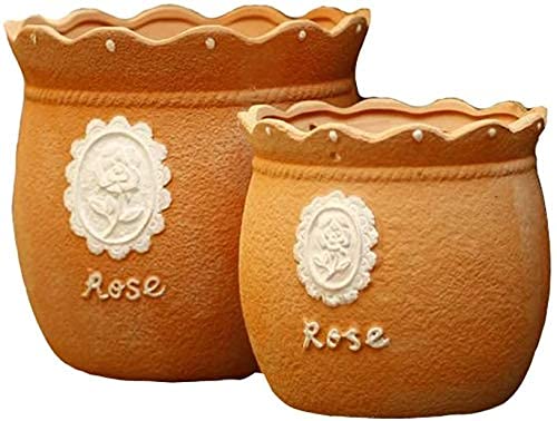 Ceramic Flower Pots for Succulents & Plants - Breathable Clay Terracotta Pots with Drainage, Large Round Nursery Pots for Balcony, Indoor & Outdoor Decor - Perfect for Succulent Arrangements, Herbs & Home Gardening