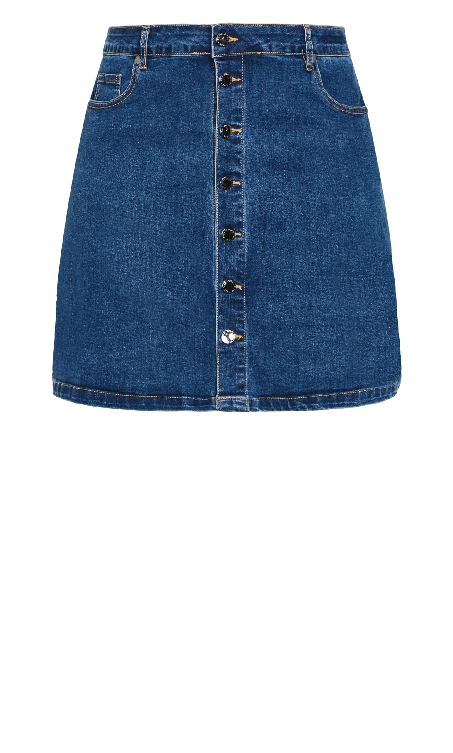Women's Plus Size Denim Skirt - Comfortable & Stylish Island Print for Casual Wear, Beach Outings & Summer Fashion