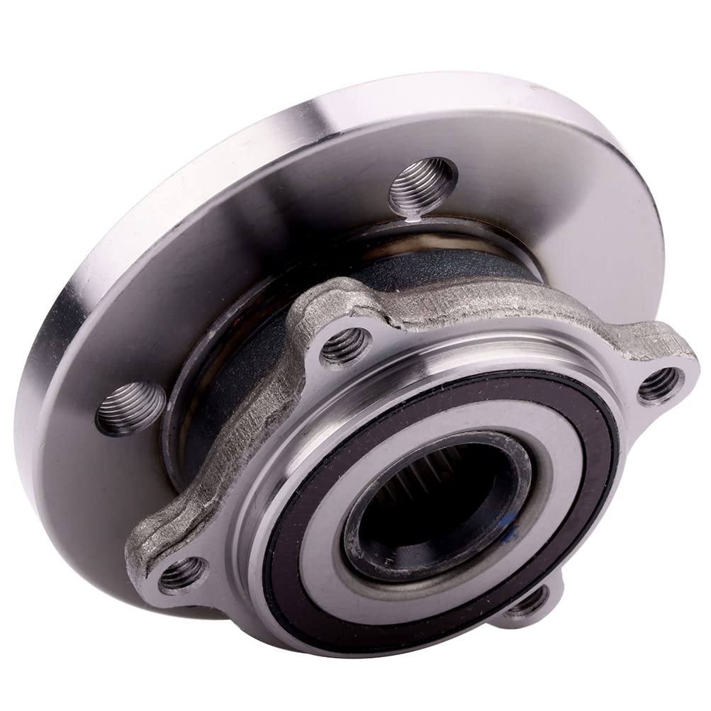 Replaces 513309 Wheel Axle Bearing & Hub Assembly Compatible with Mini Cooper 2007-2015 - Front 4 Lug Wheel Hub & Bearing Kit (4 PCS) - Perfect for Smooth Ride & DIY Auto Repair