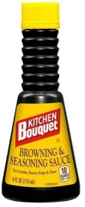 Kitchen Bouquet Browning & Seasoning Sauce - 4 oz (Pack of 2) - Perfect for Gravy, Meat Glazing & Flavor Enhancement in Cooking