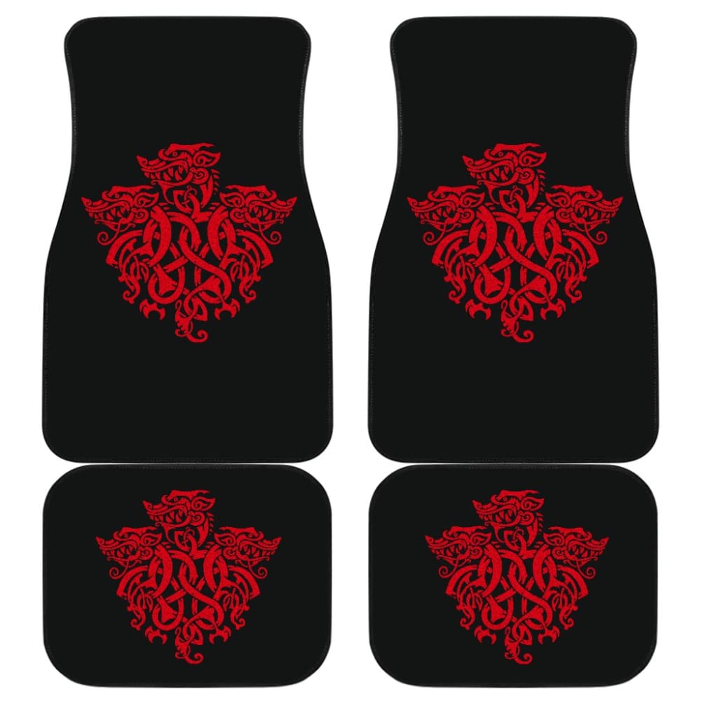 Premium Celtic Red Dragon Car Floor Mats - Non-Slip, Durable & Custom Fit for All Vehicles - Perfect for Home, Office & Travel Use
