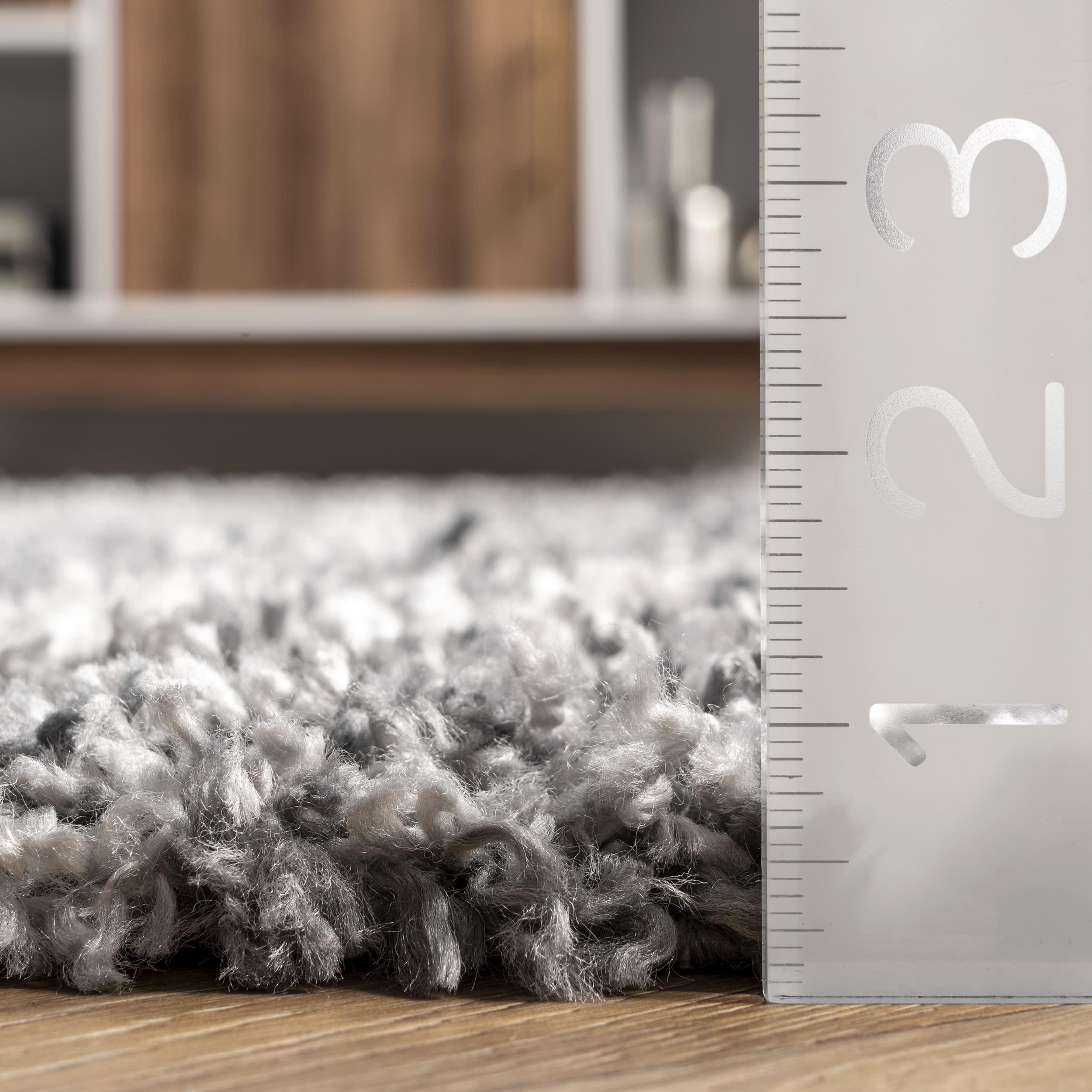 Luxury Diamond Moroccan Shag Rug with Tassels - Soft Plush Gray Area Carpet for Living Room, Bedroom & Nursery Decor