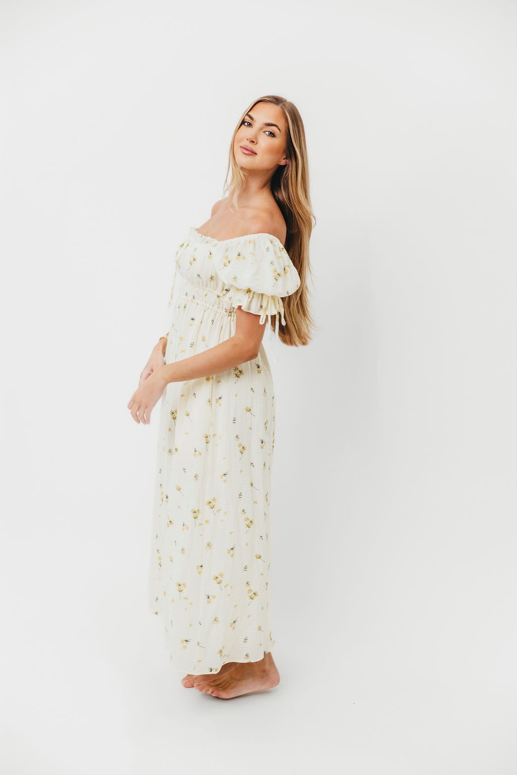 Savanna Steppe 100% Cotton Cream Dress - Bump Friendly Maternity & Inclusive Sizing (S-3XL) | Perfect for Pregnancy, Nursing, and Everyday Comfort Wear