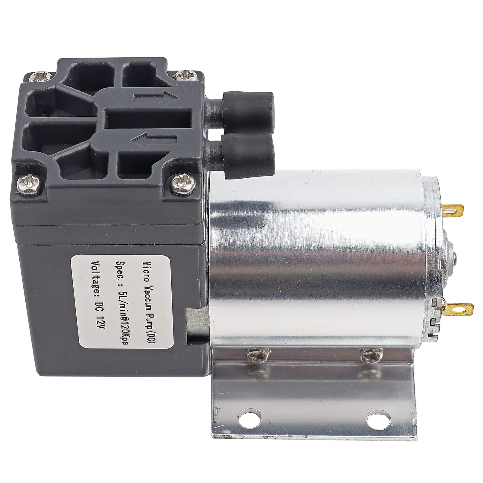 High Efficiency 120kPa Mini Vacuum Pump with Holder - Portable Micro Suction Pump for Home & Industrial Use | Perfect for DIY Projects, Electronics Repair, and Small Manufacturing