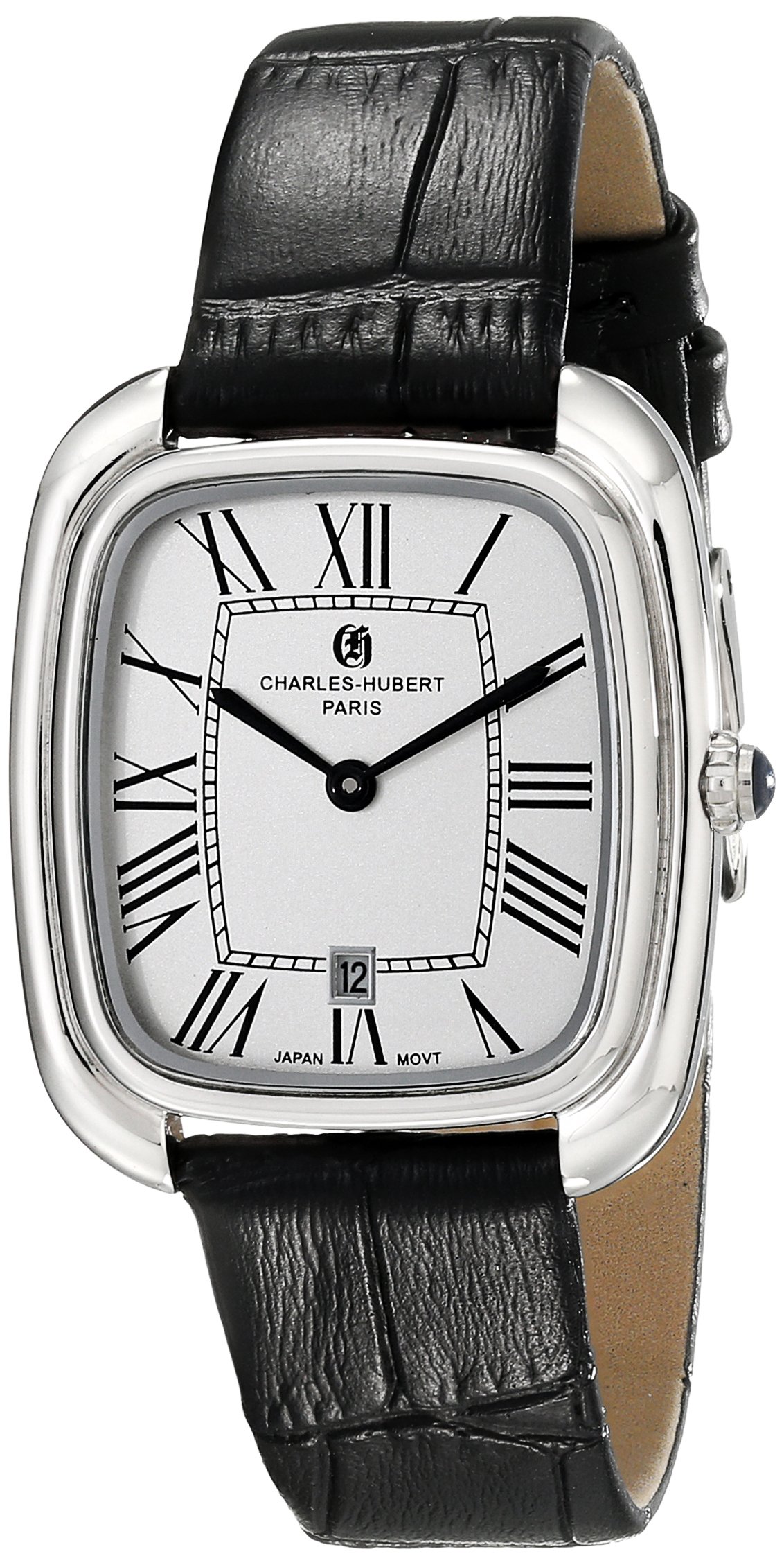 Charles-Hubert Paris Women's 6963-W Premium Collection Analog Watch - Japanese Quartz Movement, Black Dial | Perfect for Business, Formal Events & Everyday Elegance