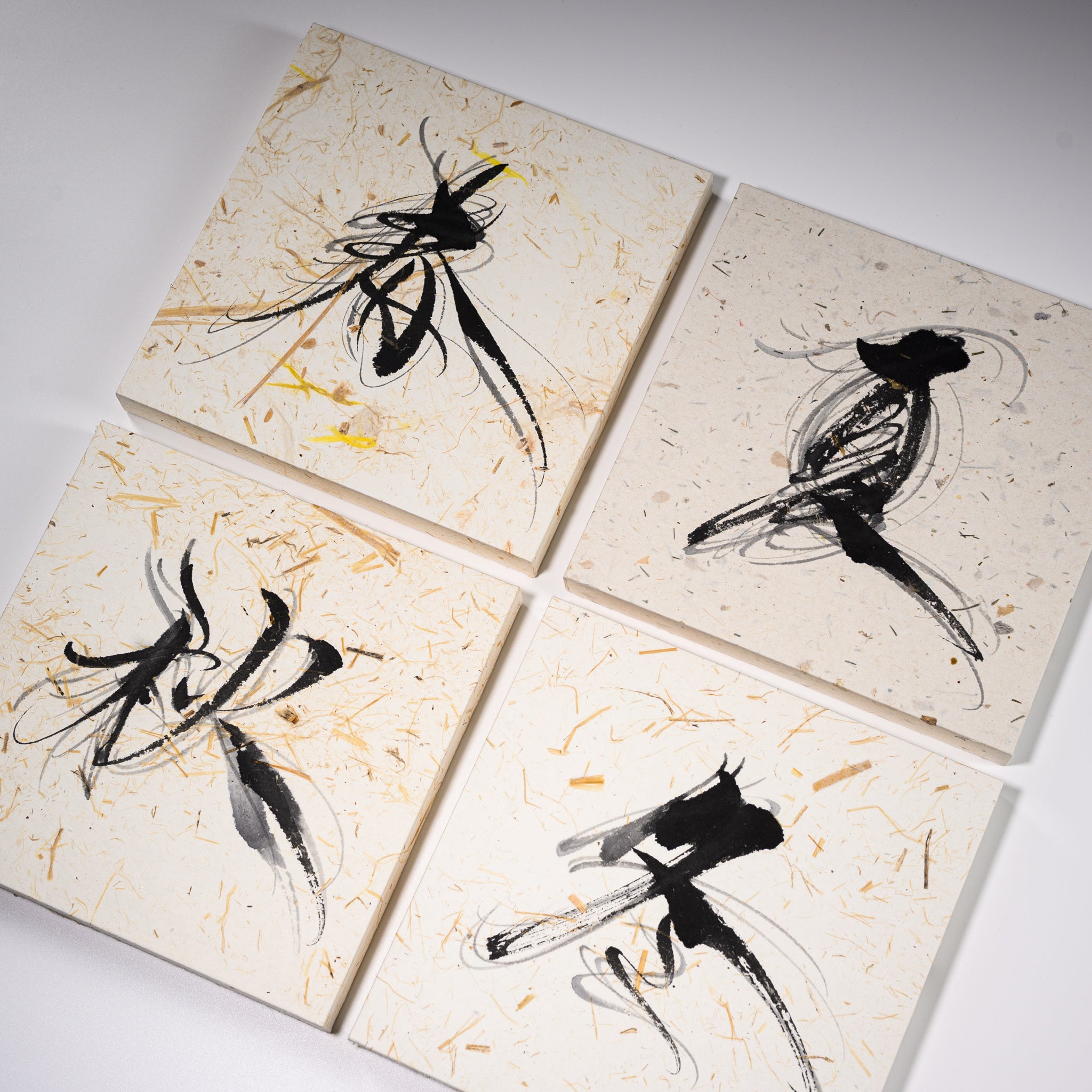 Youna Matsushita Japanese Calligraphy Art - Winter Kanji Wall Scroll | Traditional Asian Brush Painting for Home & Office Decor | Perfect for Zen Meditation Spaces & Gift Giving