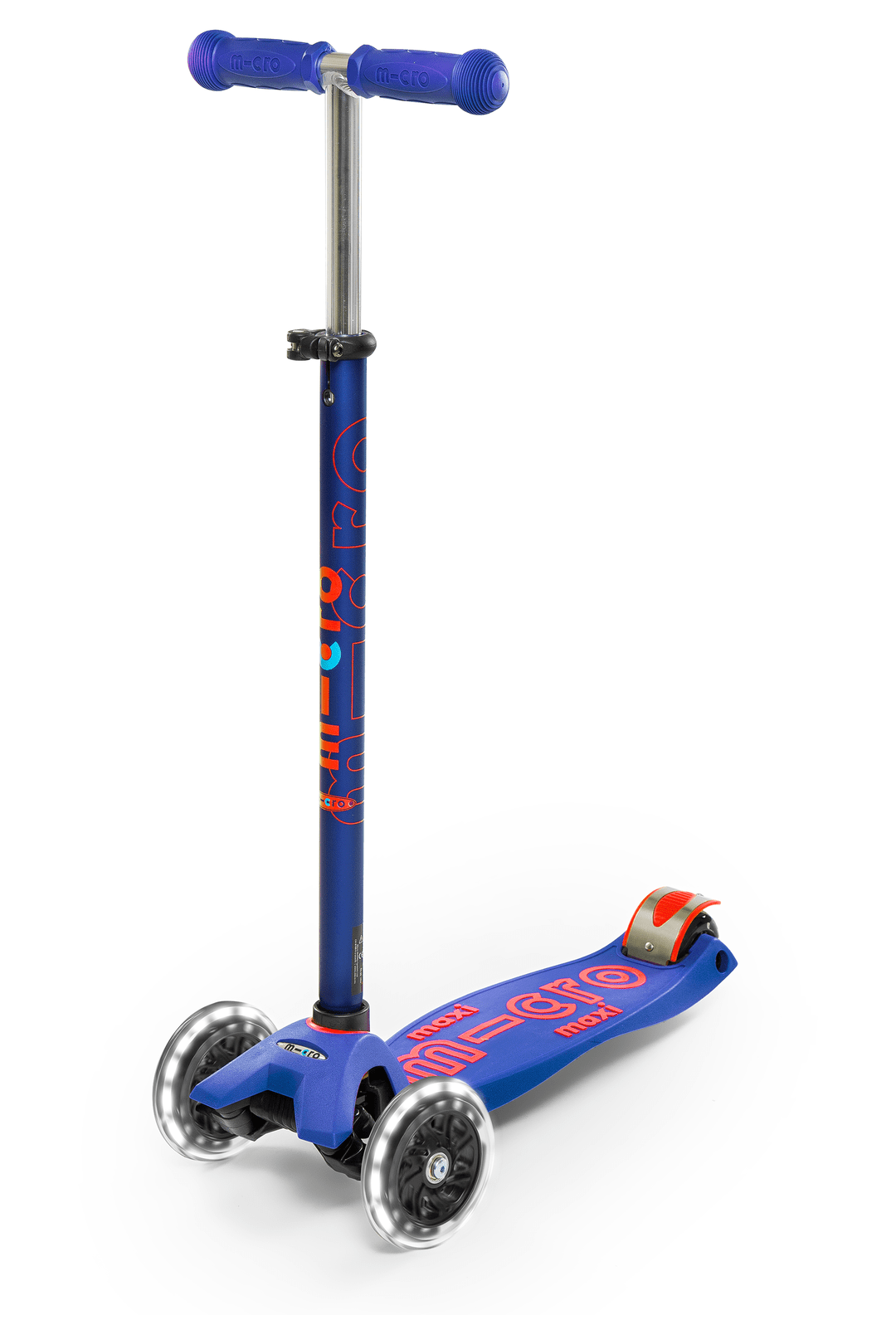 Micro Kickboard Maxi Deluxe LED Scooter for Kids - 3 Wheel Light Up Kick Scooter with Adjustable Handlebar - Perfect for Outdoor Play, Commuting & Neighborhood Rides
