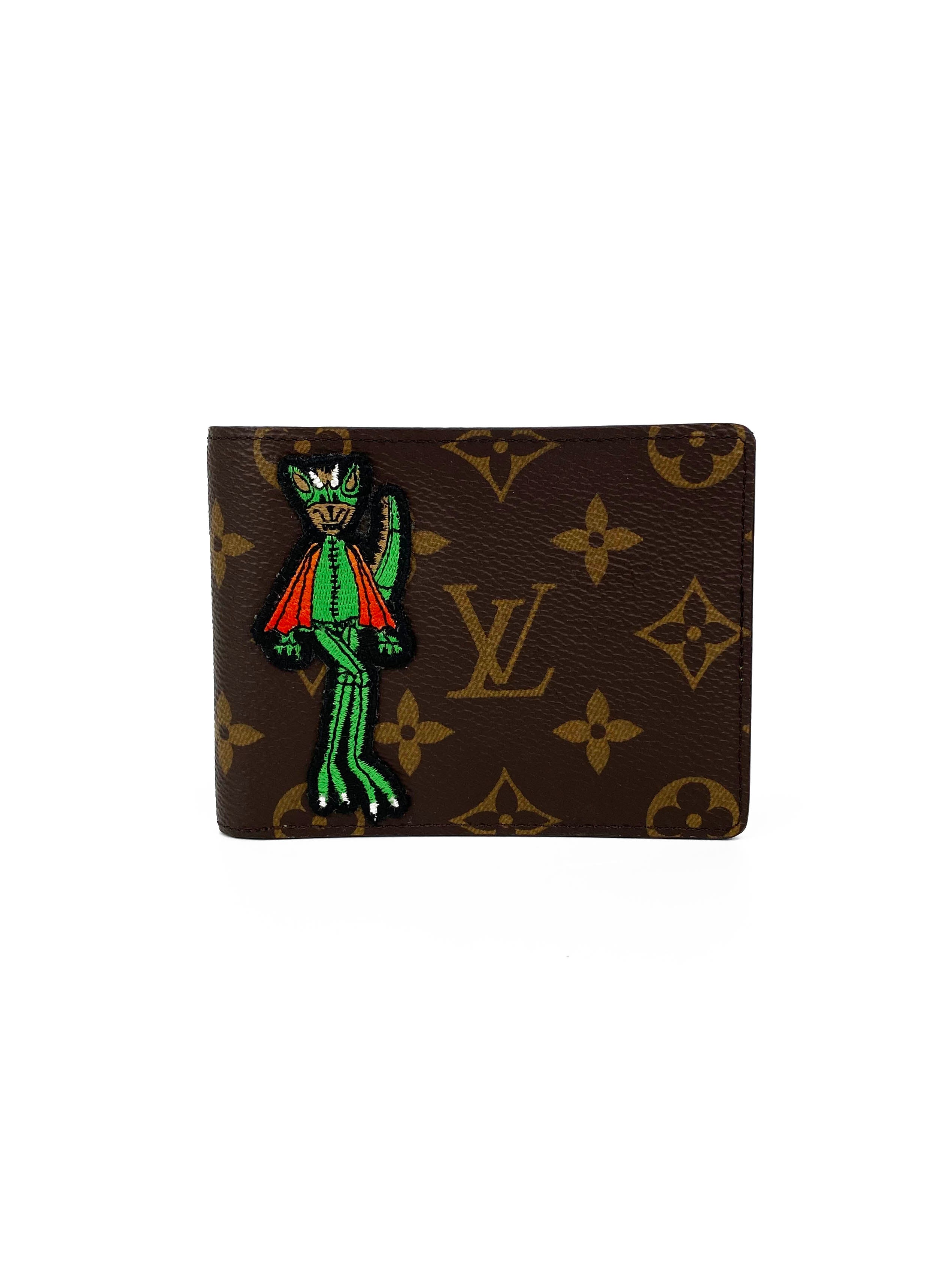 Louis Vuitton Monogram Slender Wallet for Women & Men | Genuine Leather Slim Bifold Wallet with Card Slots | Perfect for Everyday Use, Travel & Gifts