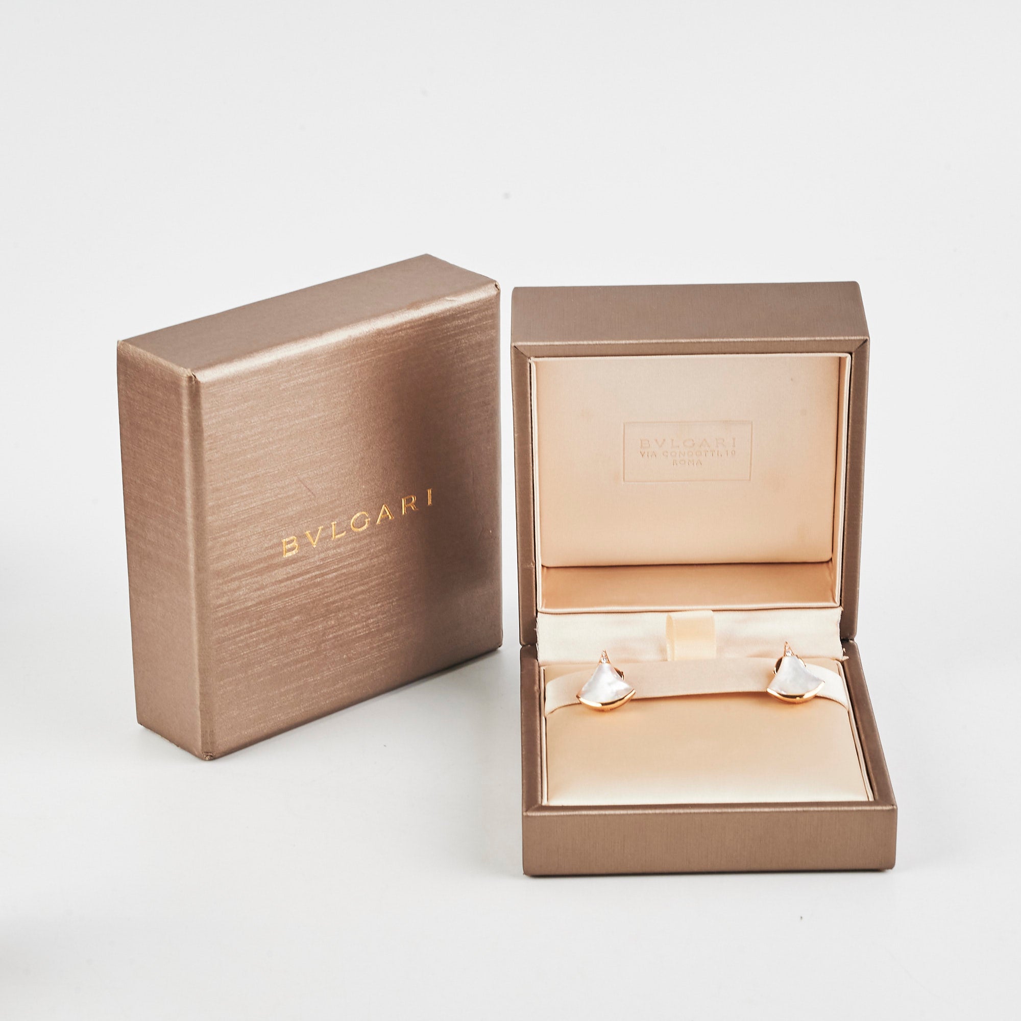 Bvlgari Divas Dream Earrings - 18K Rose Gold & Diamond Dangle Earrings for Women | Luxury Jewelry Gift for Anniversary, Wedding & Special Occasions | Perfect for Red Carpet Events & Evening Parties