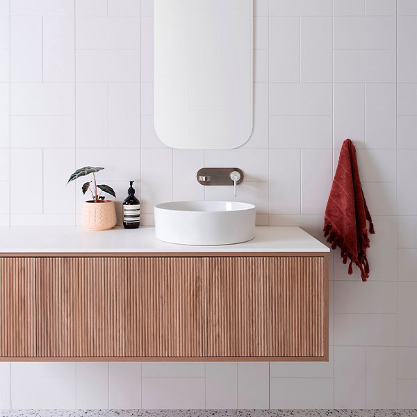 ADP Clifton Vanity - Modern Bathroom Vanity Set with Sink & Mirror, White Gloss Finish - Perfect for Small Bathrooms, Powder Rooms & Guest Baths