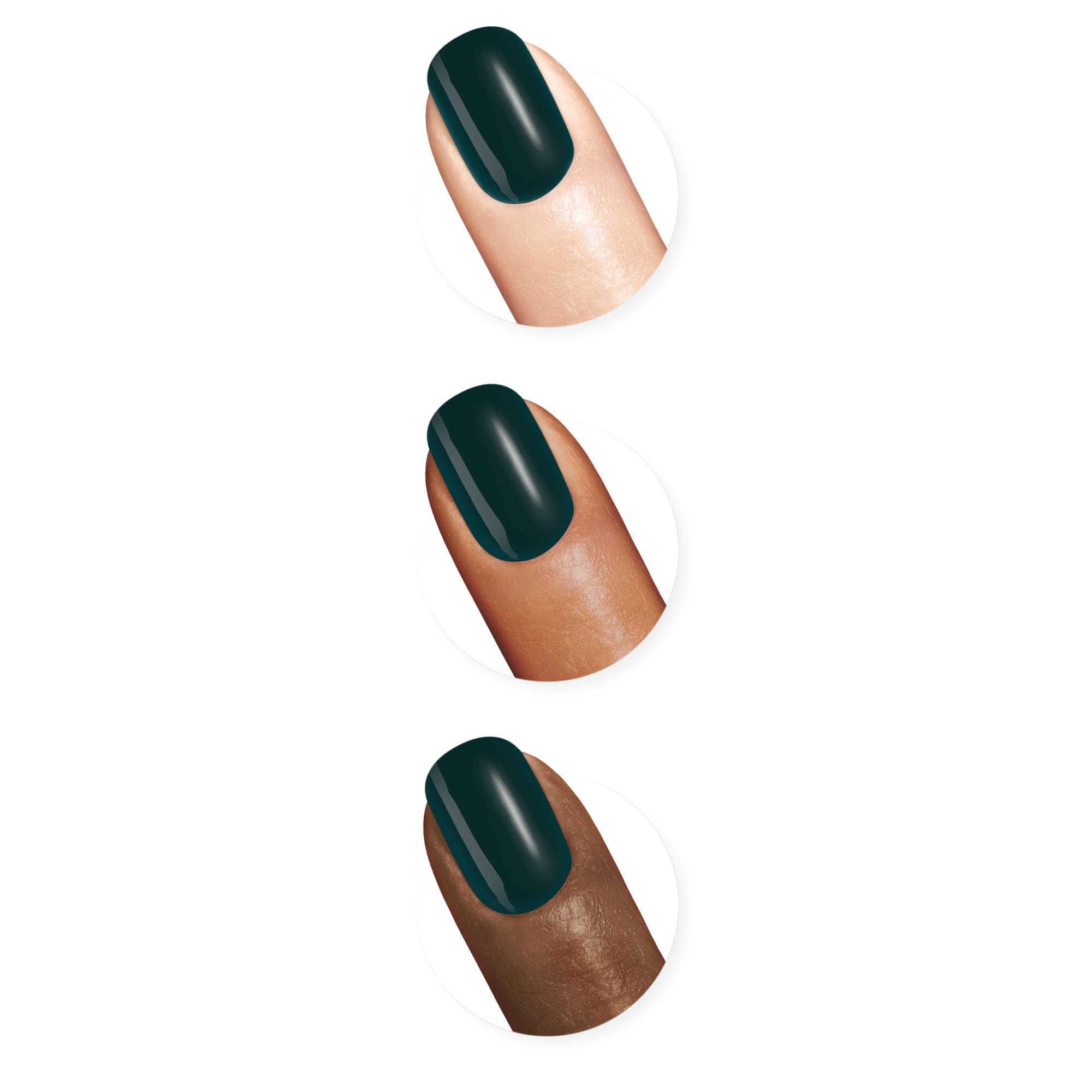 Sally Hansen Miracle Gel™ Nail Polish - Jealous Boyfriend Green, Long Lasting Gel-Like Formula, No UV Lamp Needed, Vegan & Cruelty-Free - Perfect for Manicures, Pedicures & At-Home Nail Care