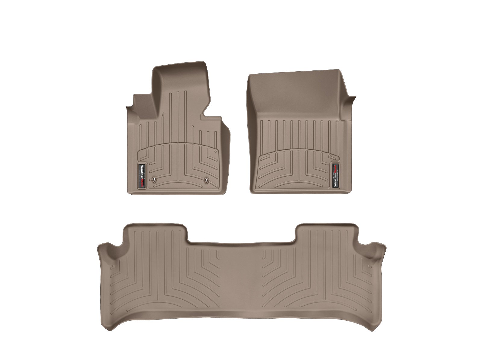 WeatherTech Custom Fit All-Weather Floor Mats for Cars & Trucks - Heavy Duty FloorLiner (Model 44291-1-2) | Perfect for Daily Commutes, Road Trips & Off-Road Adventures