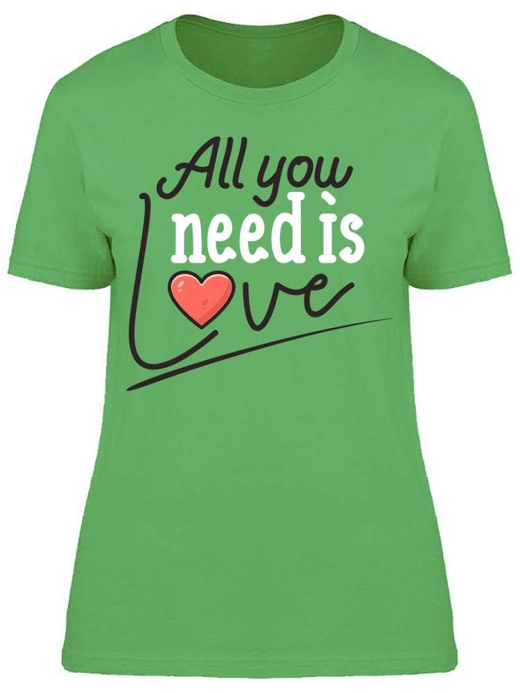 Women's Hand Lettering Love Quote T-Shirt - Stylish & Comfortable for Casual Wear, Dates & Everyday Outfits
