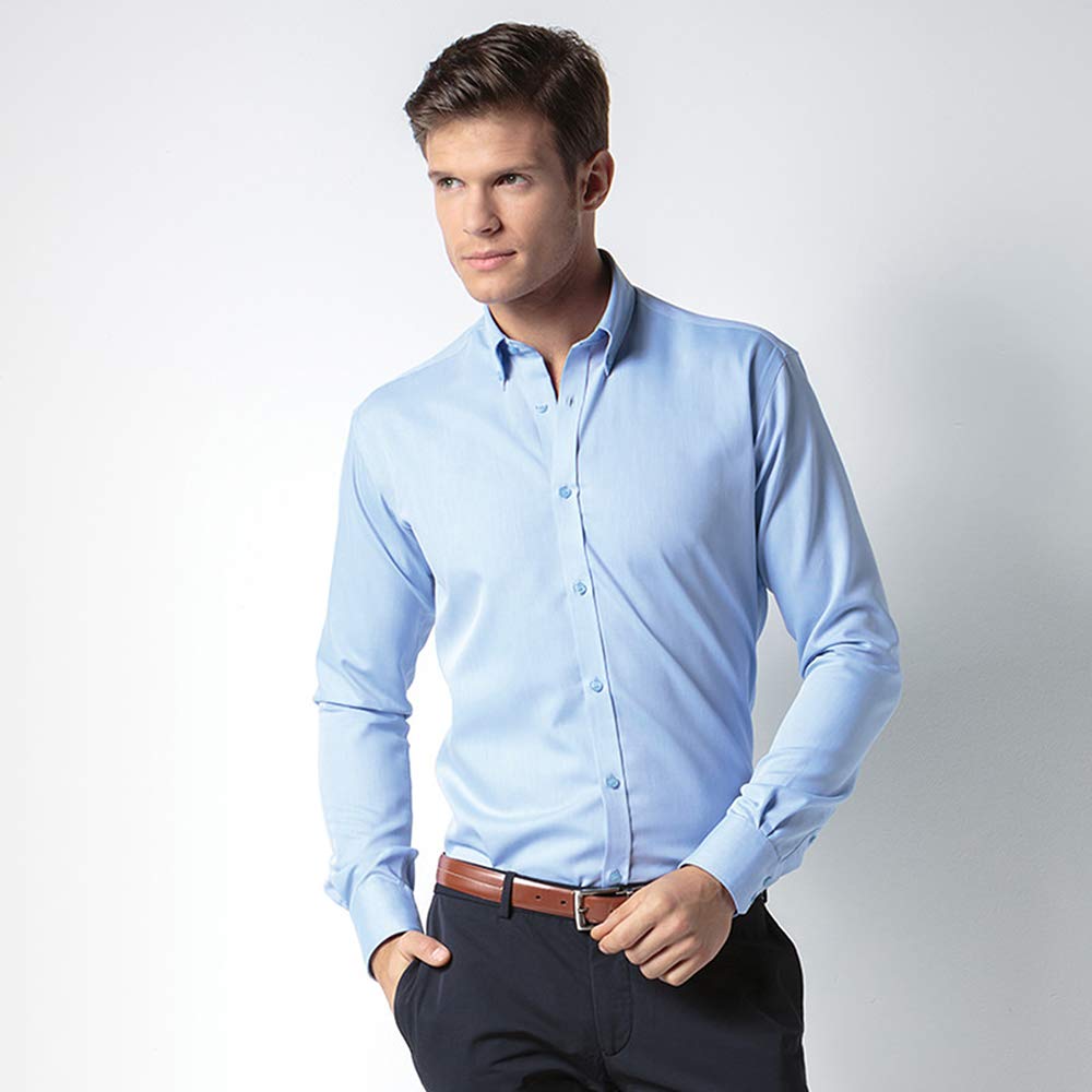 Premium Non-Iron Long Sleeve Dress Shirt for Men - Wrinkle-Free Business Casual & Formal Wear for Office, Wedding & Special Occasions