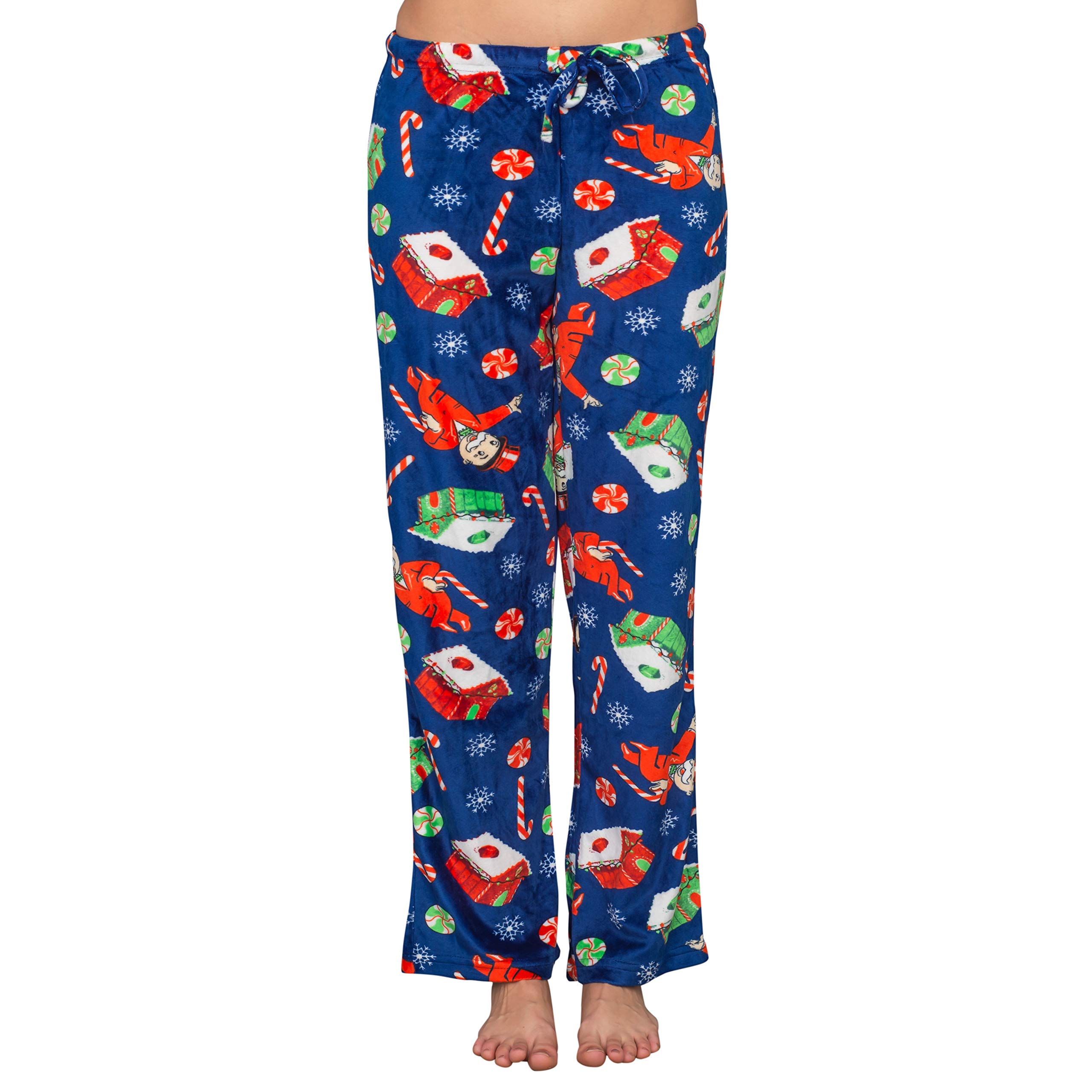Monopoly Themed Women's Navy Blue Lounge Pants - Soft Comfortable Sleepwear for Game Nights & Relaxation at Home