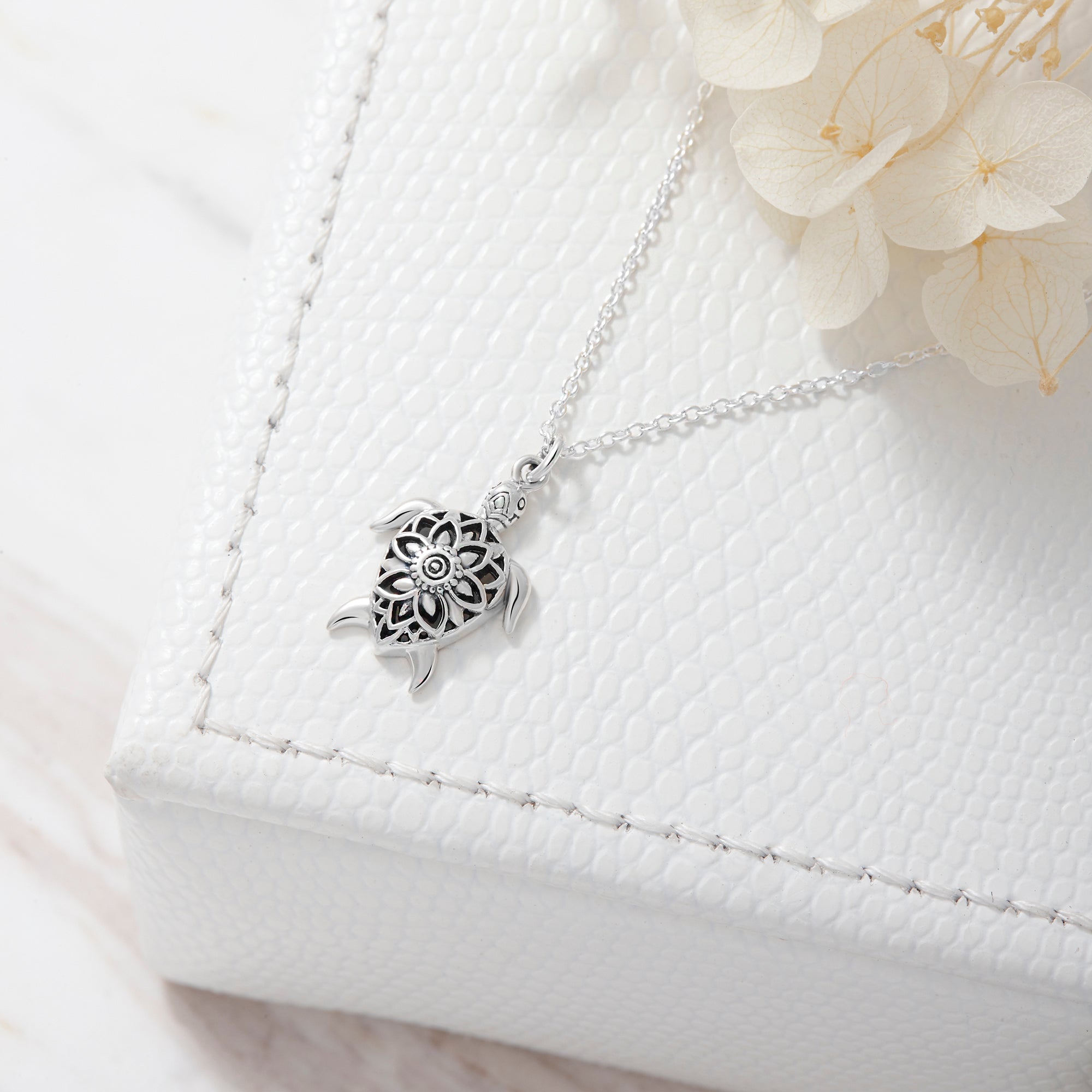 Spiritual Turtle Necklace for Women - Handmade Sterling Silver Pendant with Meaningful Symbolism - Perfect for Meditation, Yoga & Nature Lovers