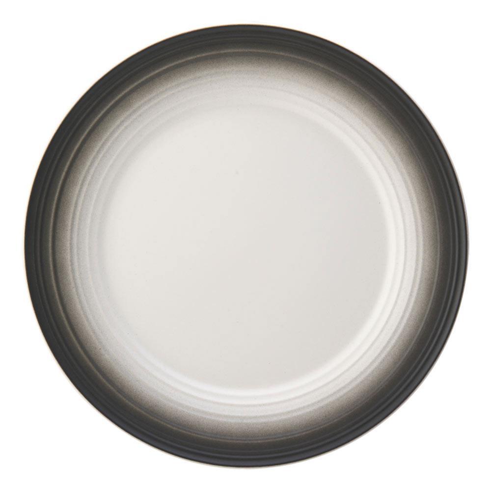 Swirl Ombre Graphite 16-Piece Dinnerware Set - Service for 4 | Elegant Stoneware Plates, Bowls & Mugs | Perfect for Family Dinners, Dinner Parties & Home Decor