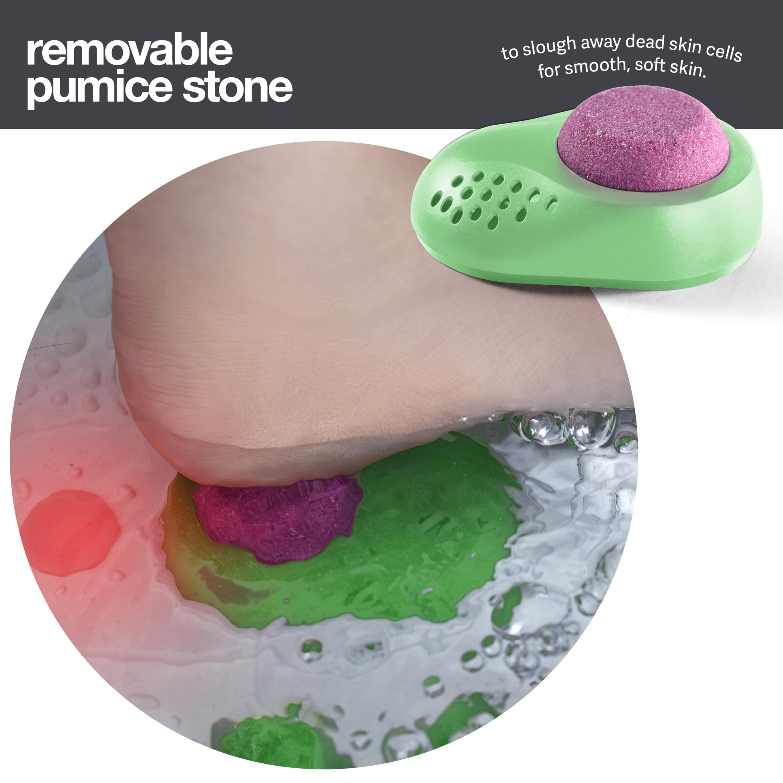 Medical King Collapsible Foot Spa with Heat, Massage Jets, Bubbles & Vibration - Remote Control & Pumice Stone Included | Portable Foot Massager for Relaxation, Pain Relief & Home Spa Treatment
