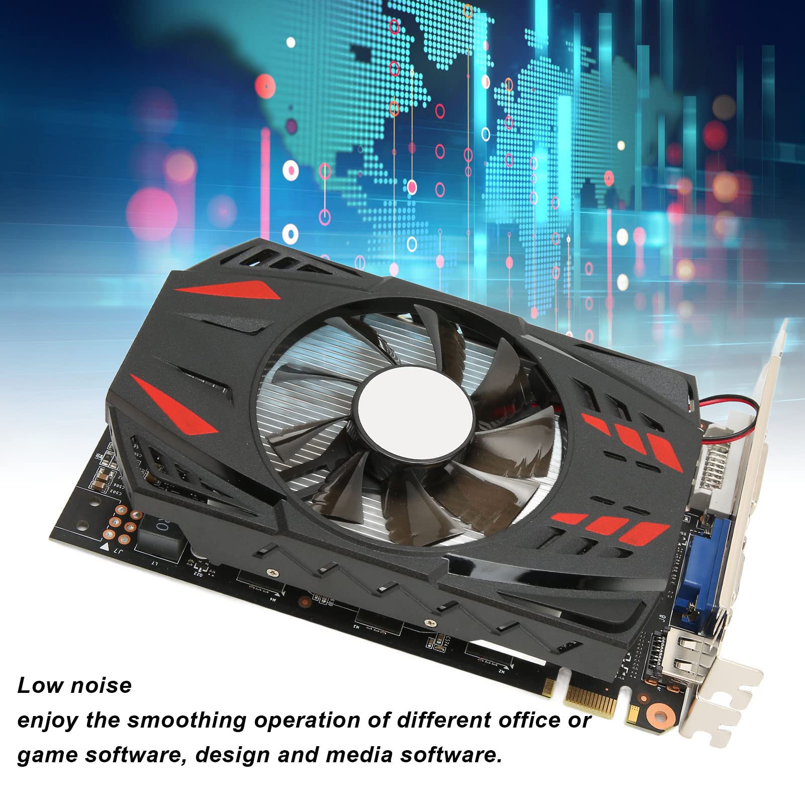 GTS450 DDR5 Gaming Graphics Card for Desktop - HD HDMI Video Card for PC Gaming, Streaming & Video Editing