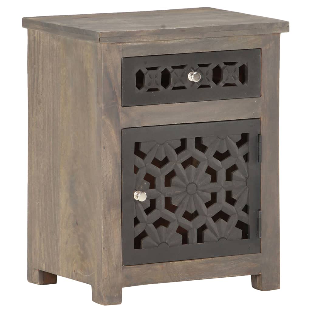 EBTOOLS Handmade Vintage Solid Wood Side Cabinet - 40x30x50 cm Nightstand, Telephone Stand, Bedside Table for Living Room & Bedroom - Perfect for Storing Books, Lamps, and Decor Items