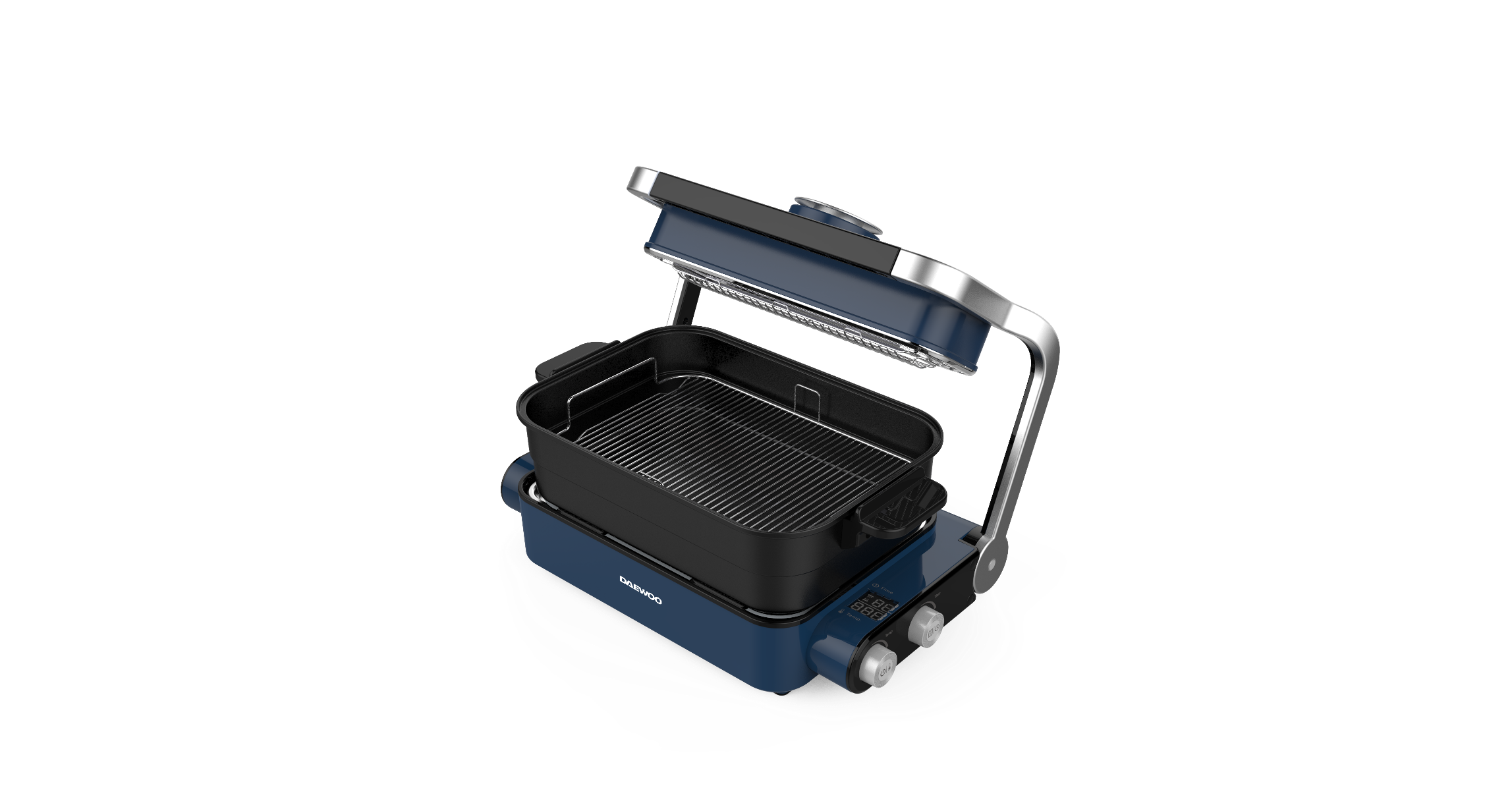 Daewoo G8 Korean Electric Multi-Function Grill - Indoor/Outdoor BBQ, Panini Press & Griddle for Home, Camping & Parties