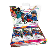 2024 Topps Finest Baseball Hobby Box - Premium MLB Trading Cards Collection for Collectors & Investors - Perfect for Sports Memorabilia Displays & Fantasy Baseball Enthusiasts