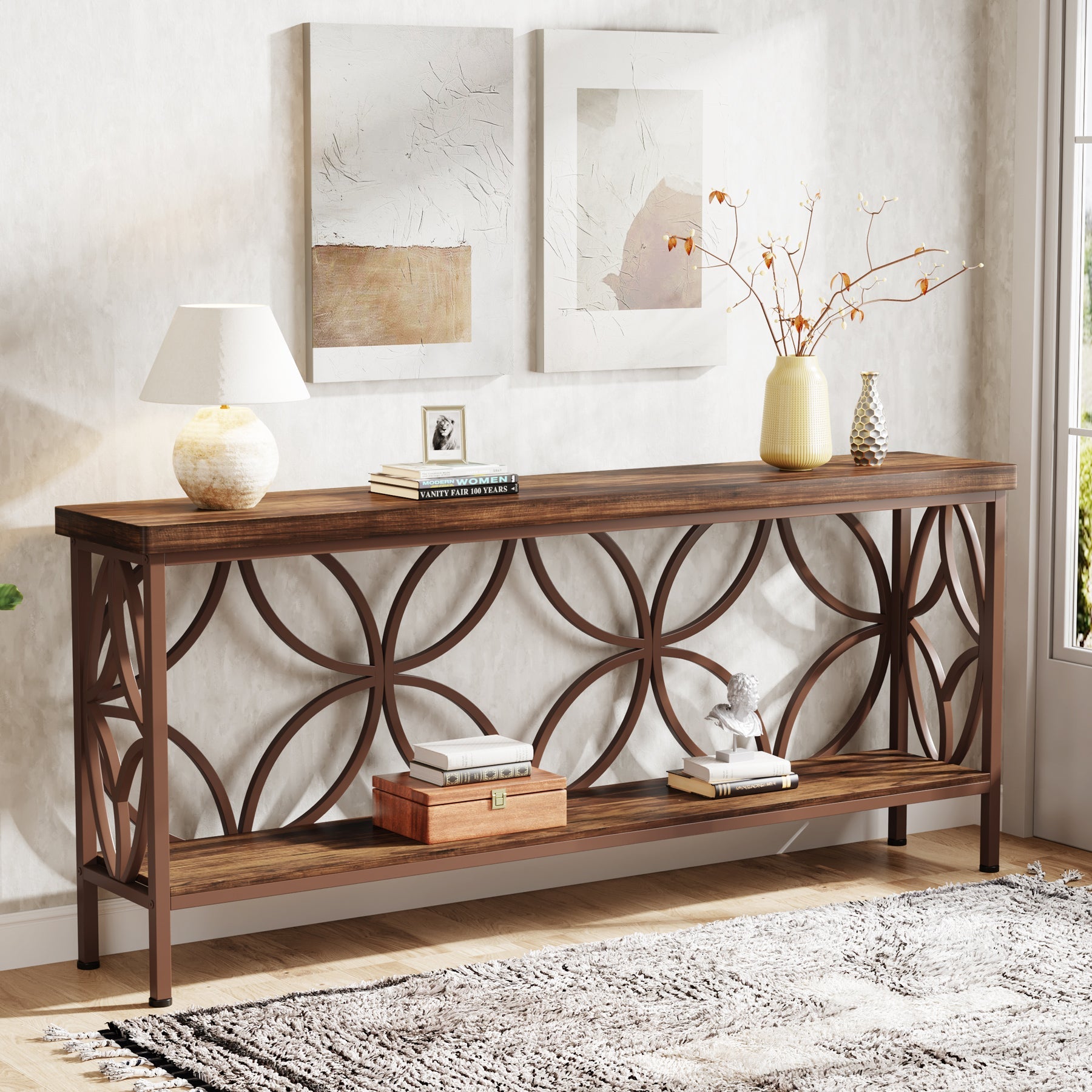 2 Tier Console Table - 70.9