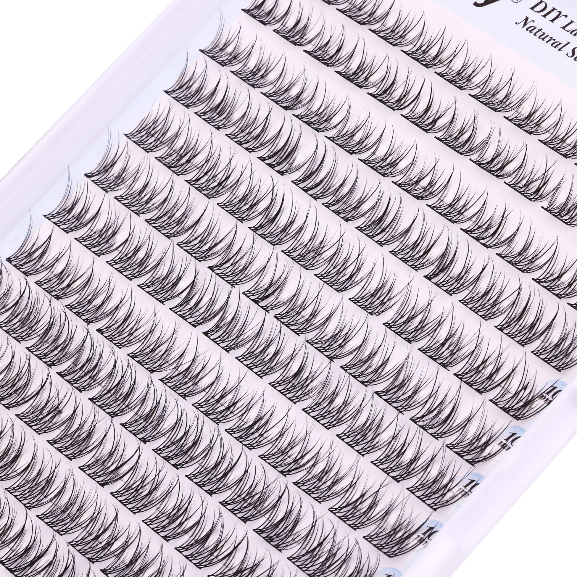 Natural DIY Eyelash Extension Clusters - 144 Pcs Wispy Individual Faux Mink Lashes, C Curl 9-11MM for Home Use | Perfect for Everyday Wear, Special Occasions & Professional Makeup