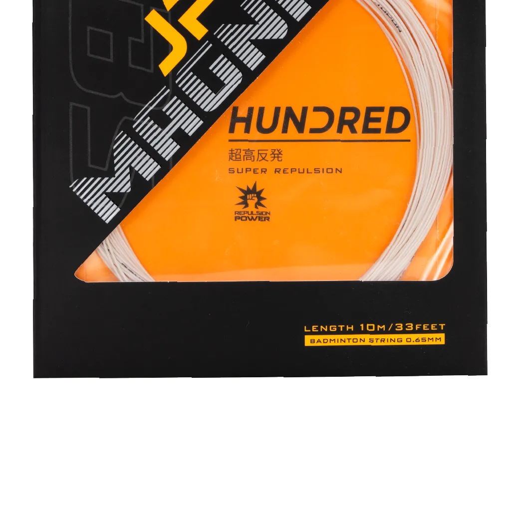 HNDRD JP65 Badminton String - High Performance Nylon Badminton Racket String for Durability & Control - Perfect for Competitive Play & Training Sessions