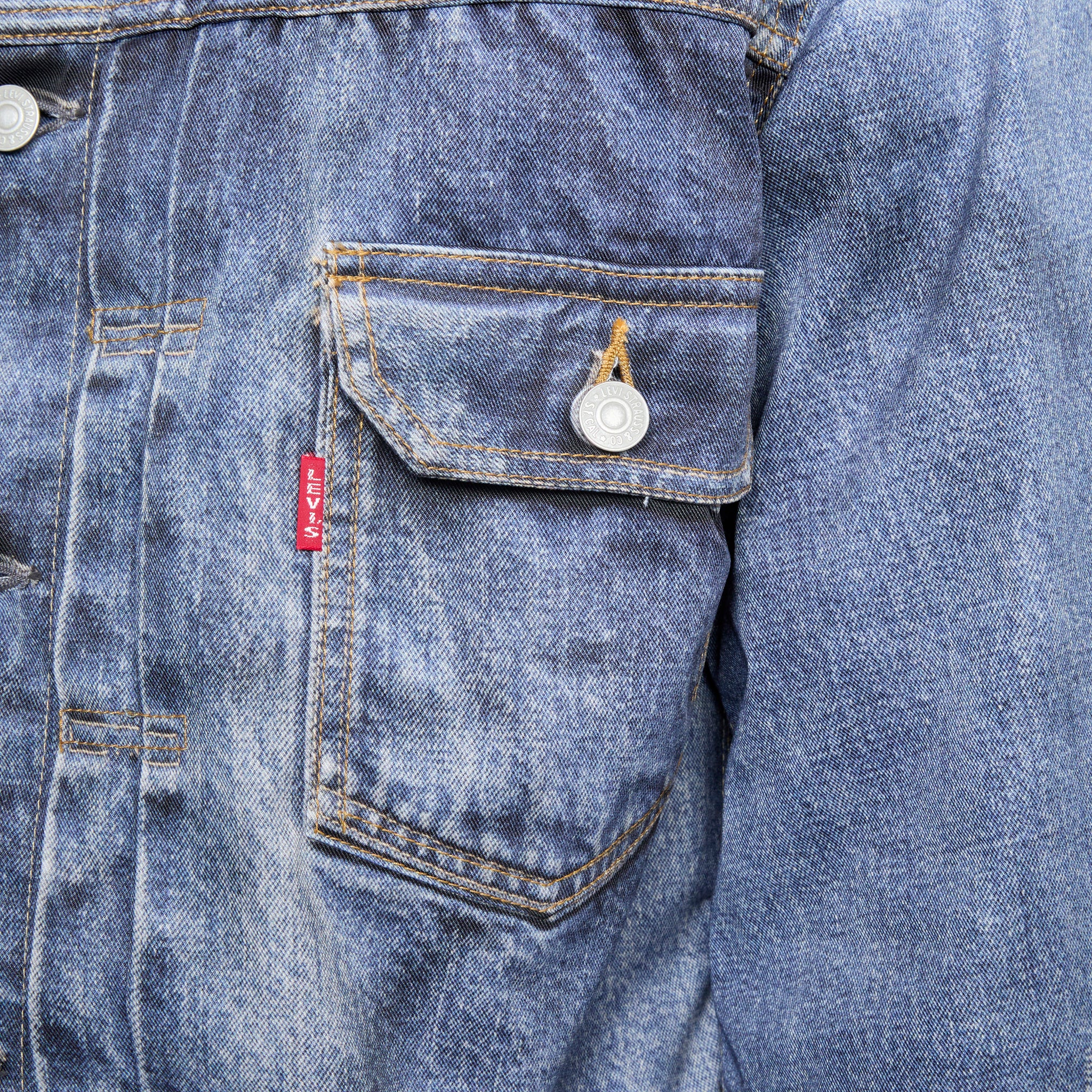 Levi's Berber Jacket for Men - Indigo Denim Printed Coat with Stylish Design | Perfect for Casual Outings, Streetwear & Everyday Fashion