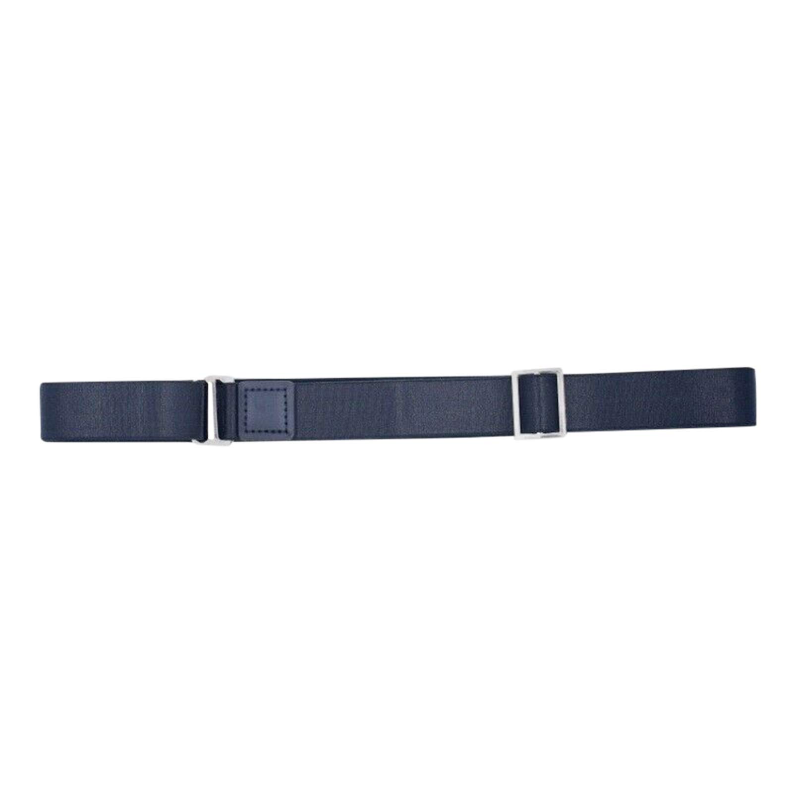 Anti-Wrinkle Adjustable Elastic Waist Belt for Shirts - Unisex Black Buckle Belt for Men & Women - Perfect for Office, Travel and Casual Wear