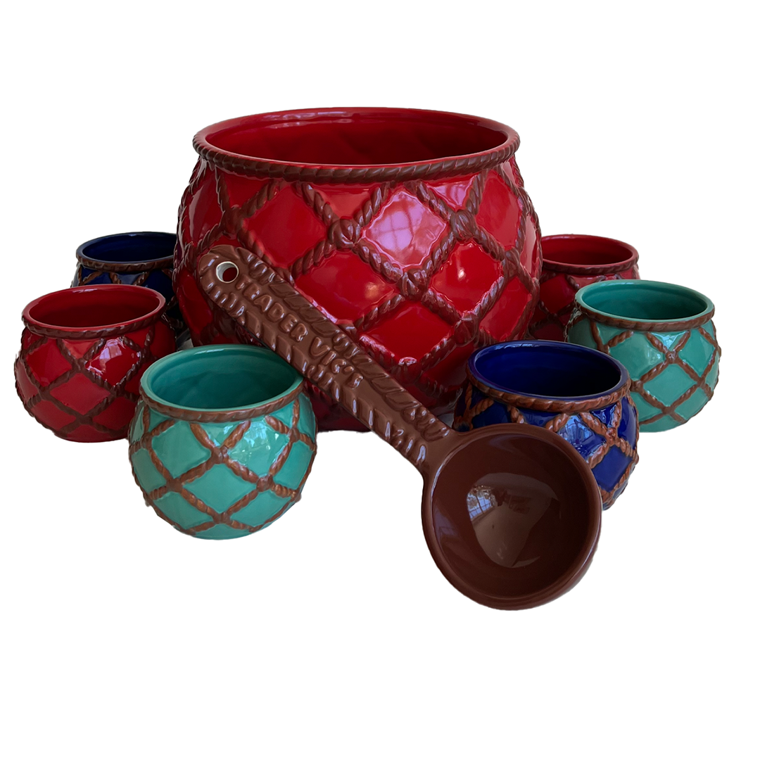 Elegant Glass Punch Bowl Set with Floating Design - Perfect for Parties, Weddings & Holiday Gatherings