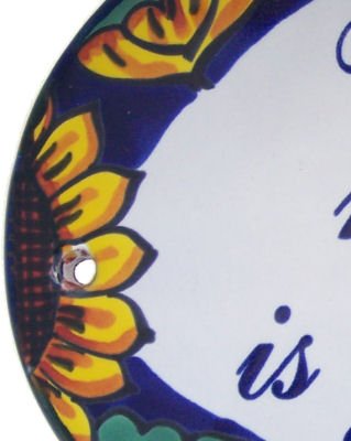Sunflower Talavera Ceramic House Plaque - Handcrafted Mexican Welcome Sign for Front Door Decor, Porch & Garden - 'Mi Casa Es Su Casa' Spanish Home Gift