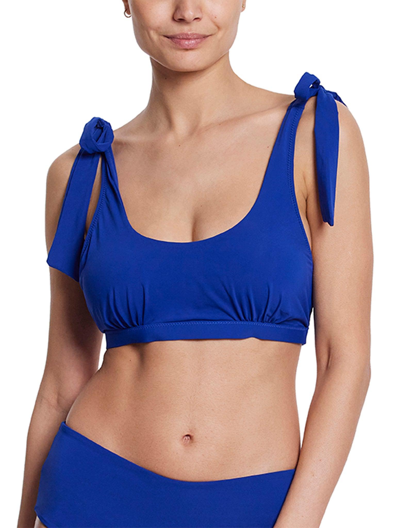 Women's Scoop Neck Swim Top - Flattering One Piece Bathing Suit for Beach & Pool - Perfect for Swimming, Sunbathing & Vacation