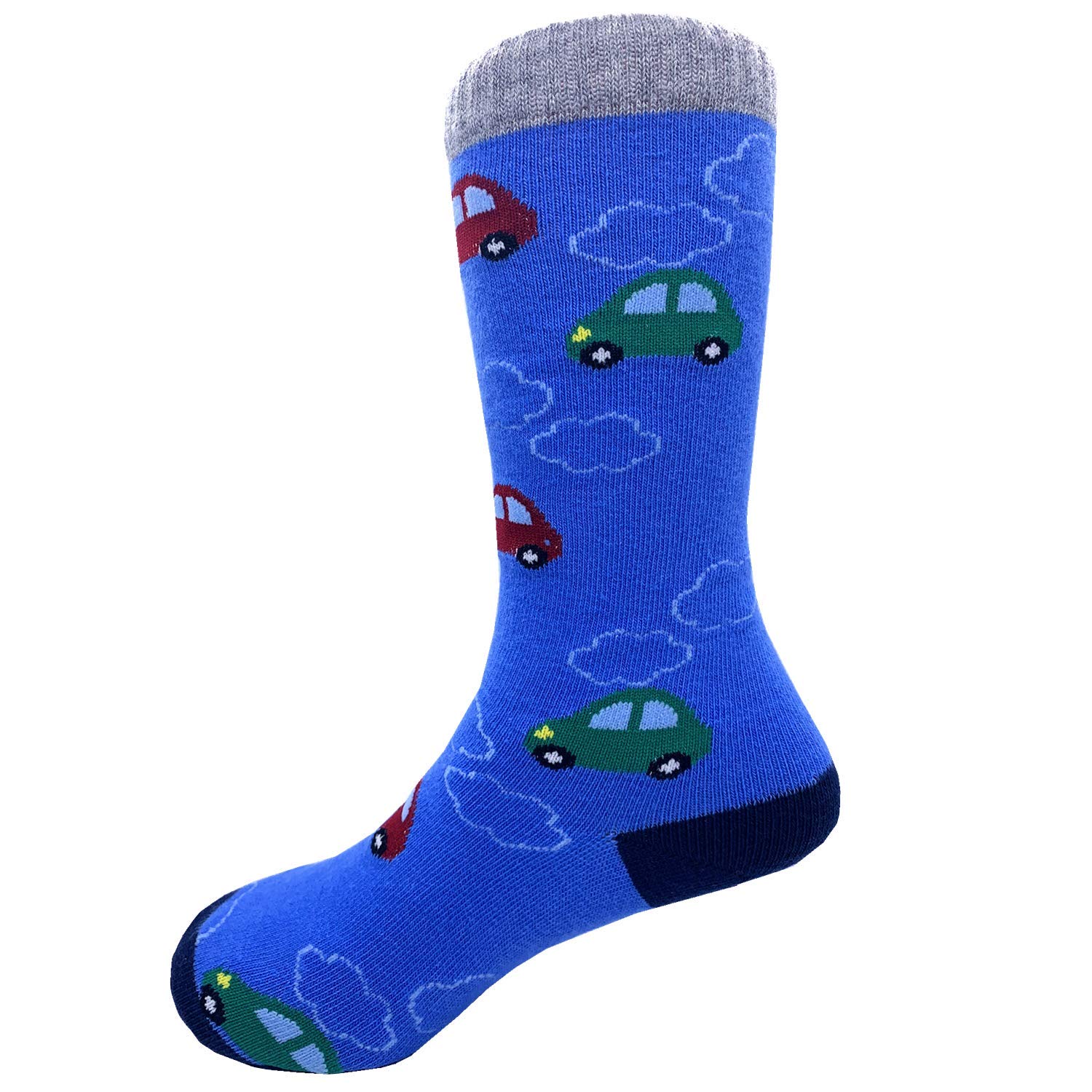Dinosaur Boys Knee High Tube Socks - 8 Pack Comfortable Cotton Stockings for School, Sports & Everyday Wear