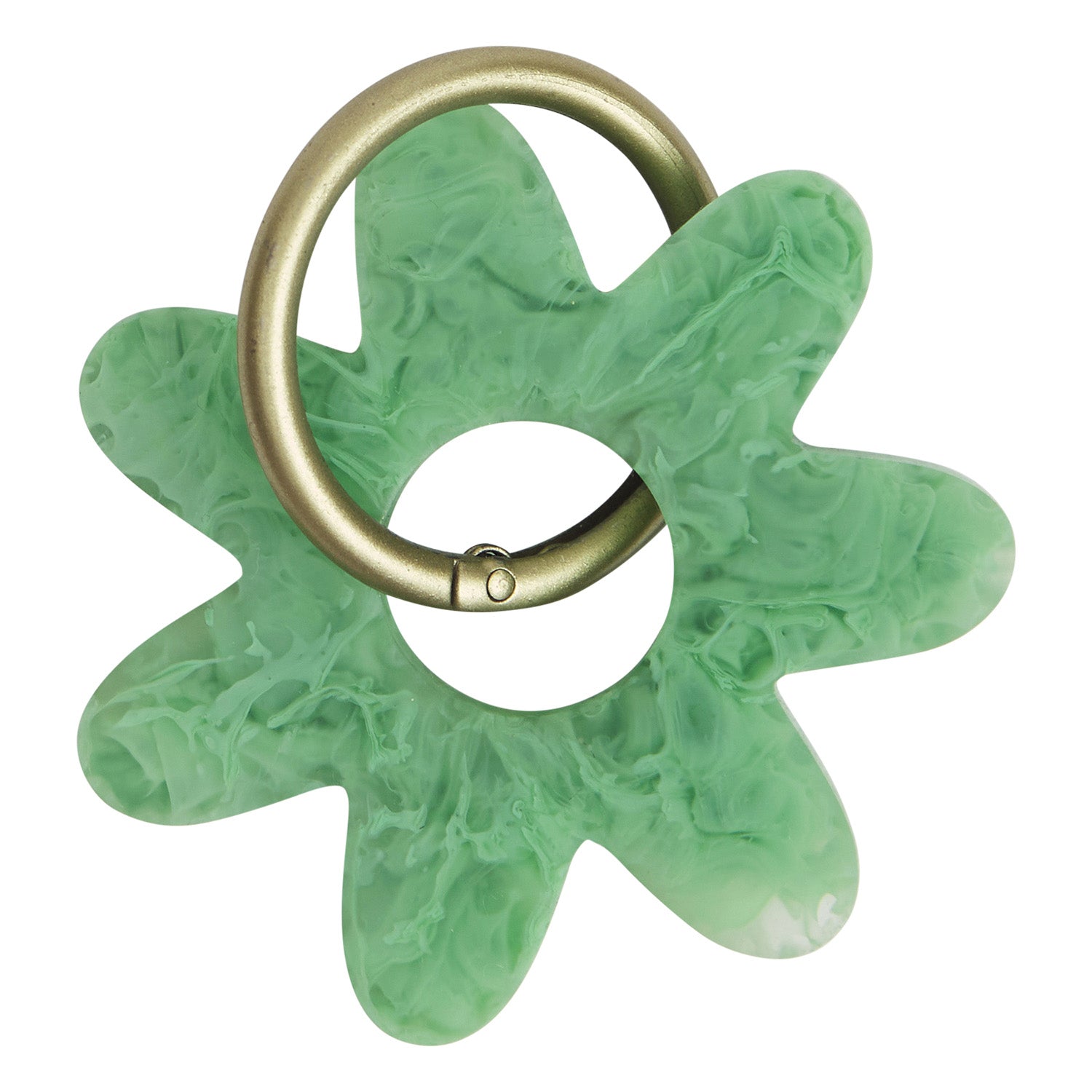 Whitney Key Ring with Emerald Stone - Elegant and Durable Keychain for Women - Perfect for Gifts, Home, Office, and Everyday Use