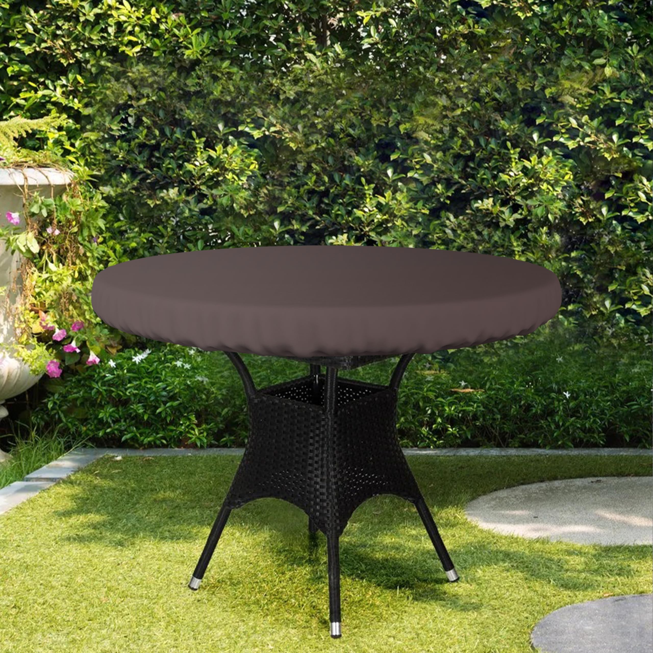 Heavy Duty 18 Oz Waterproof UV Resistant Outdoor Table Cover - 48