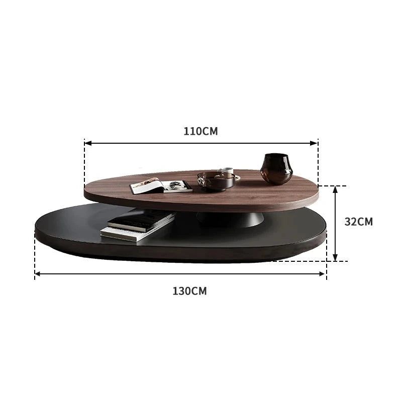 Minimalist Designer Pebble Coffee Table - Modern Living Room Decor, Stylish Home Accent for Small Spaces & Apartments