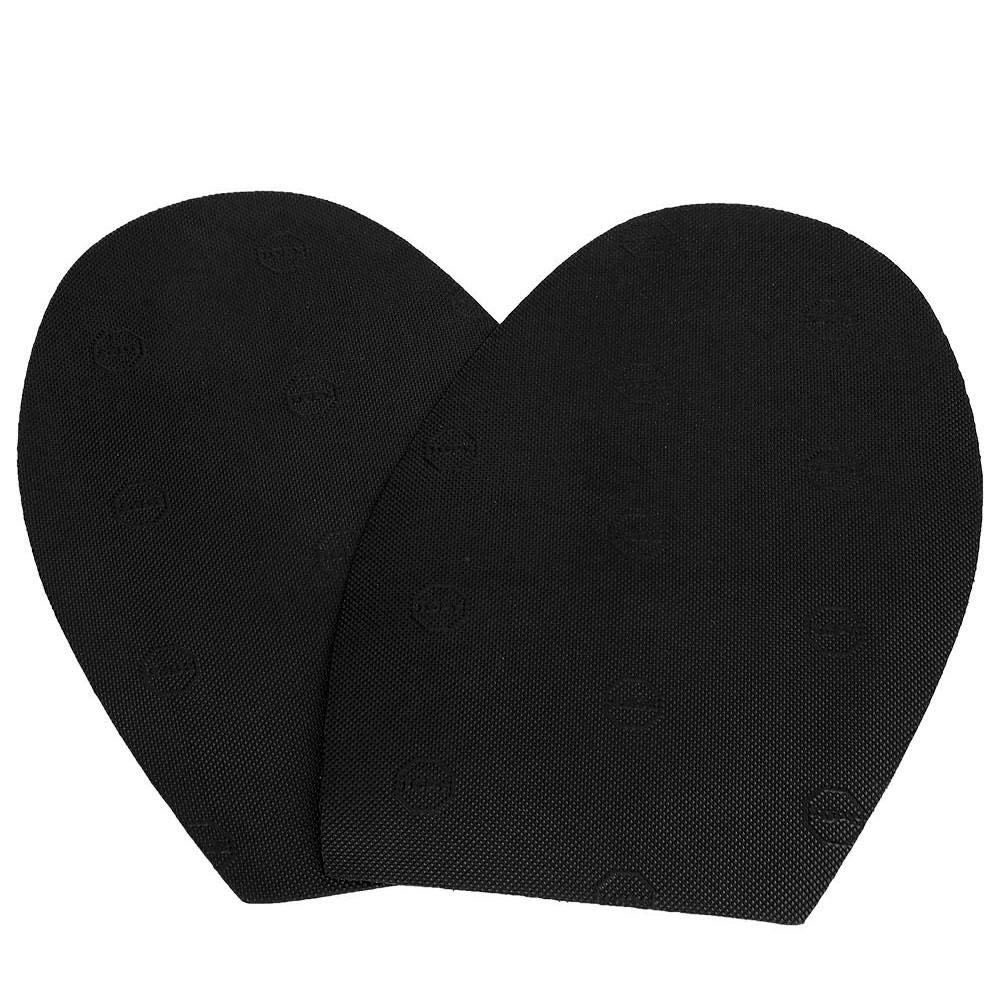 Non-Slip Half Protective Soles - Wear-Resistant Rubber Sole Pads for Casual Shoes, Leather Shoes & Sandals (Black) - Perfect for Work, Walking & Outdoor Activities