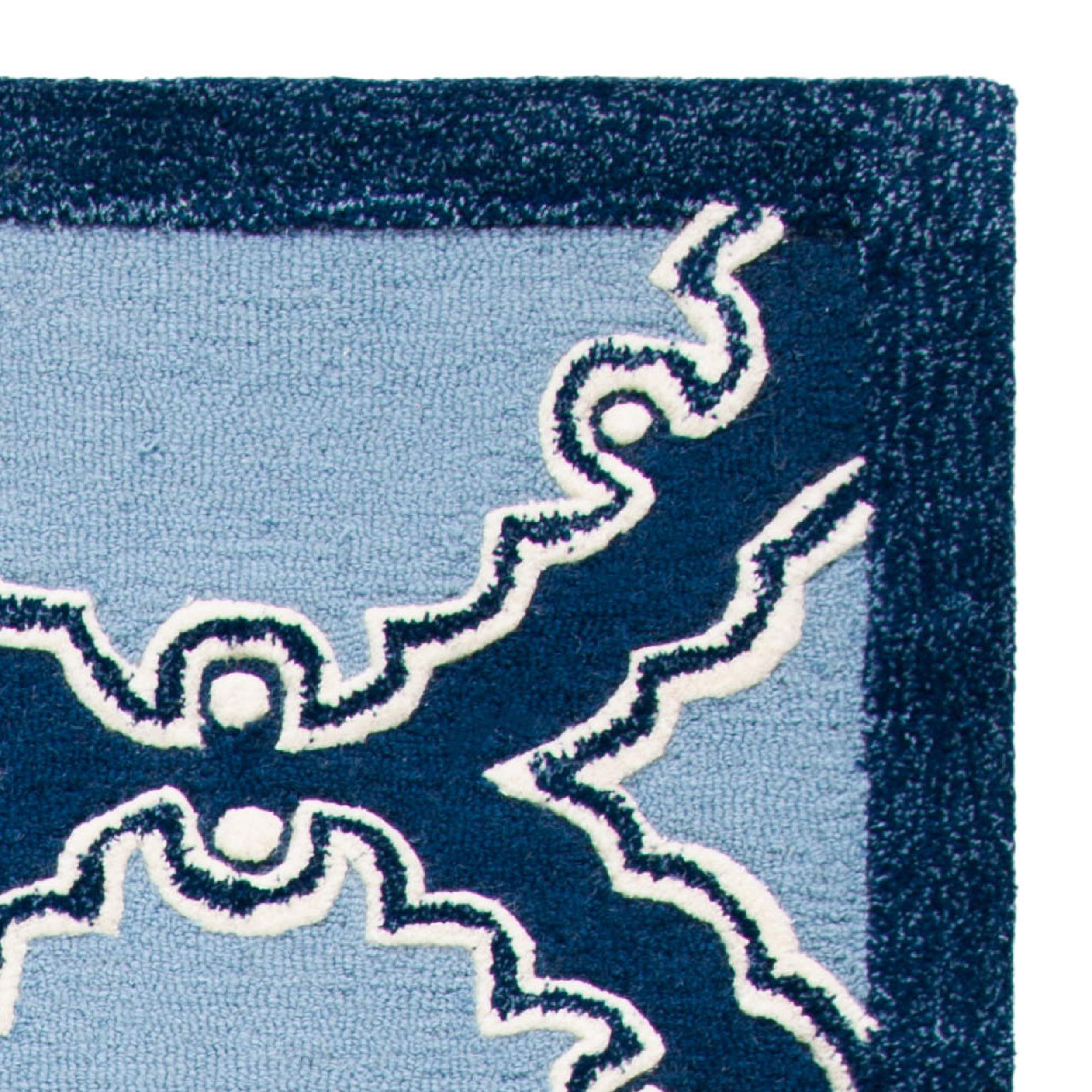 SAFAVIEH Bella Collection 4' x 6' Navy Blue Handmade Premium Wool Area Rug - Perfect for Living Room, Bedroom & Home Decor