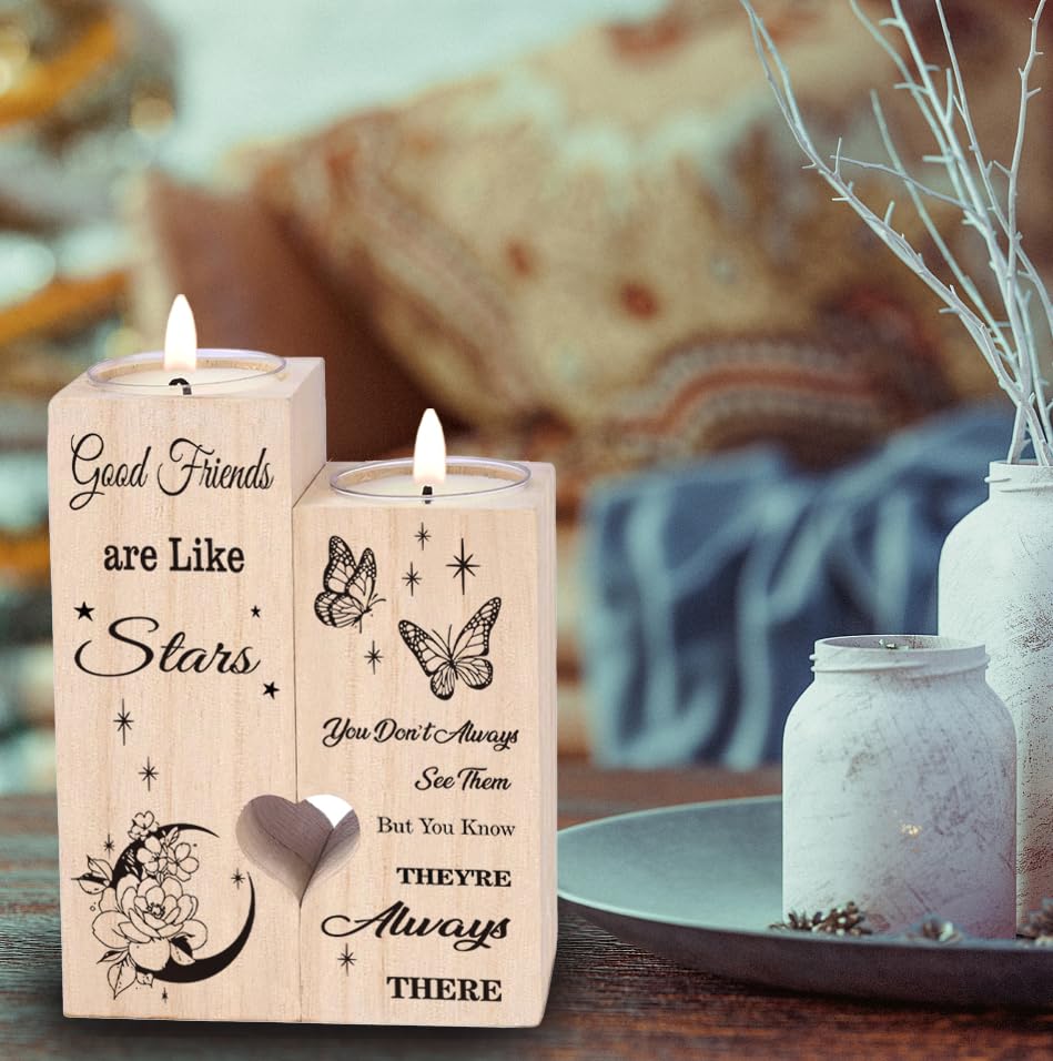 Best Friend Gifts for Women - Creative Candlestick for Birthdays & Friendship