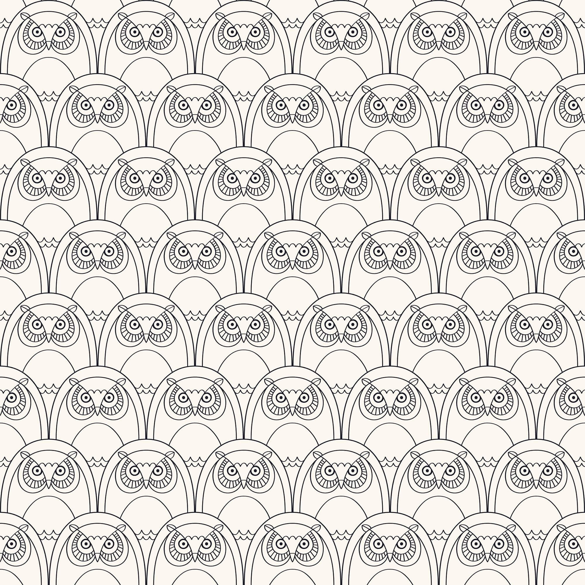 White Owl Animal Peel and Stick Removable Wallpaper - Self-Adhesive Decorative Wall Covering for Nursery, Kids Room & Home Decor - Easy to Apply & Remove