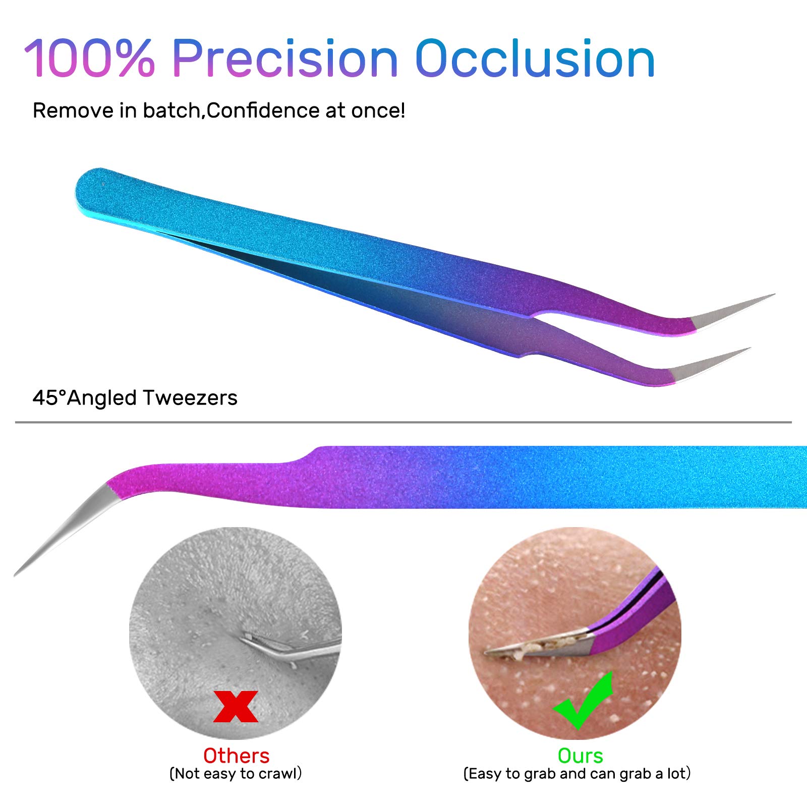 Professional Blackhead & Blemish Remover Tool Kit (3 PCS) - Stainless Steel Pimple Extractor for Acne, Whiteheads, Comedones & Ingrown Hairs | Facial Cleansing & Skin Care Essential for Spa & Home Use