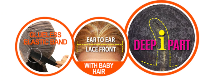 100% Virgin Human Hair Lace Front Wig - HD TRU REMY HLF DEBBY | Natural Look for Daily Wear, Cosplay & Special Occasions