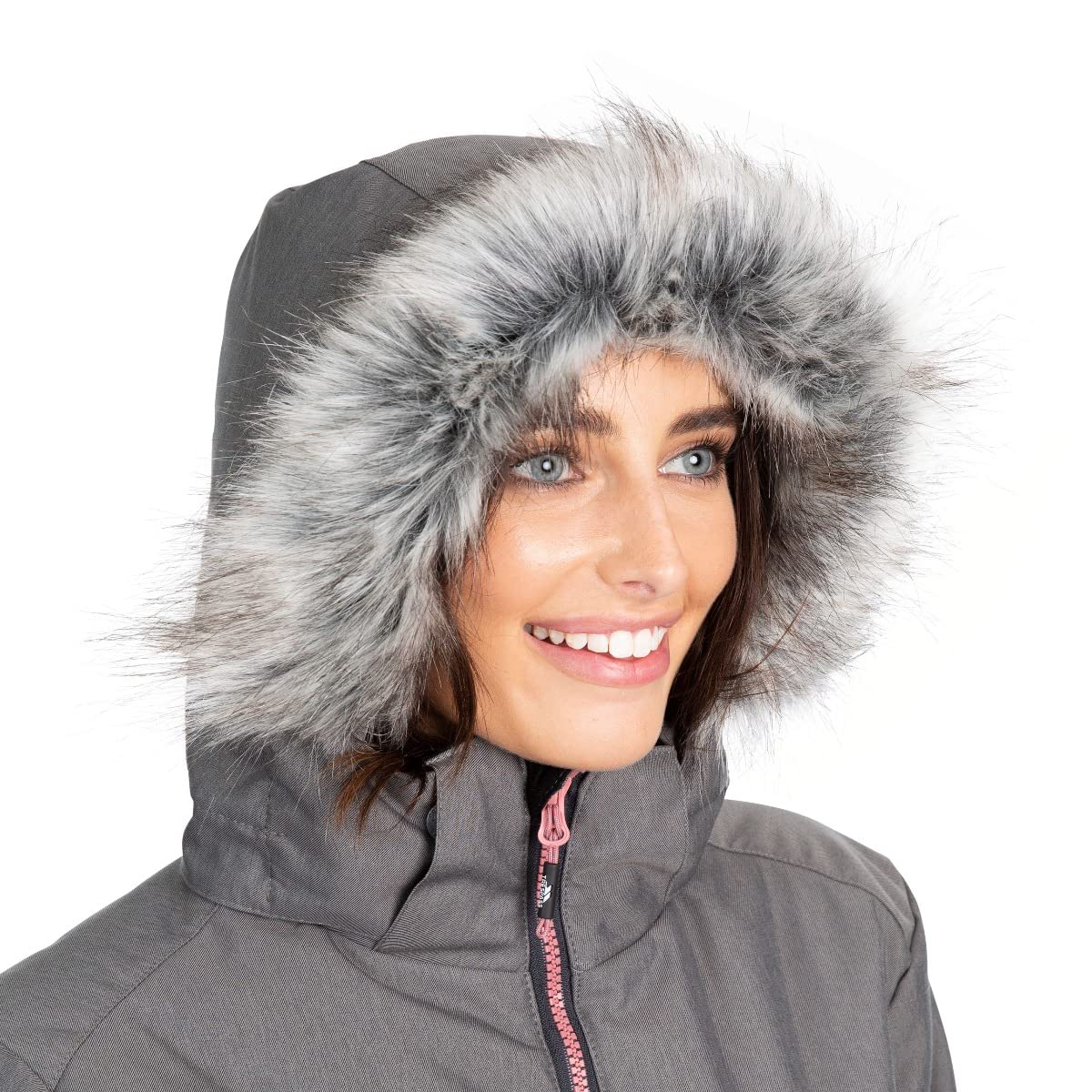 Trespass Sagesse Women's Ski Jacket - Waterproof, Windproof, Warm Winter Coat with Removable Hood, Underarm Zippers & Ski Pass Pocket - Perfect for Skiing, Snowboarding & Outdoor Winter Activities