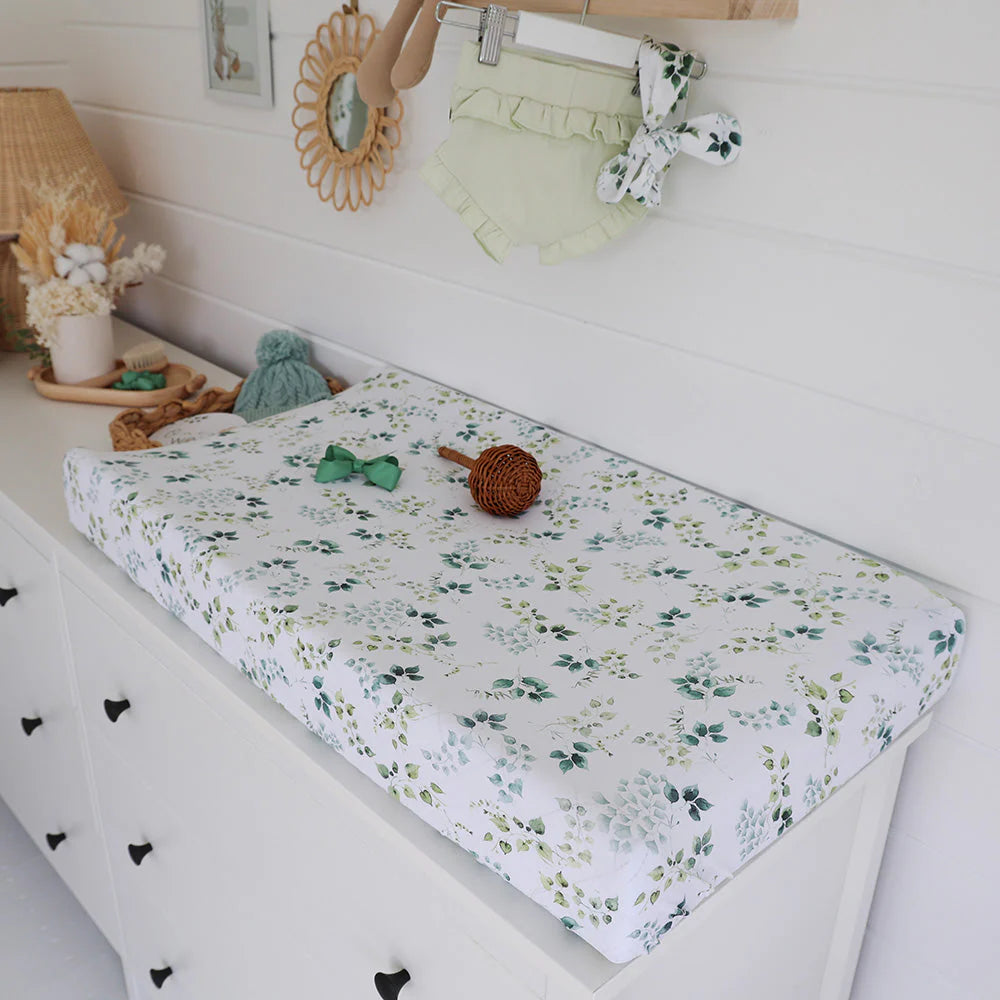 Soft & Breathable Bassinet Sheet & Changing Pad Cover - Snuggle Hunny Eden Collection - Perfect for Nursery, Baby Bedding, and Diaper Changes